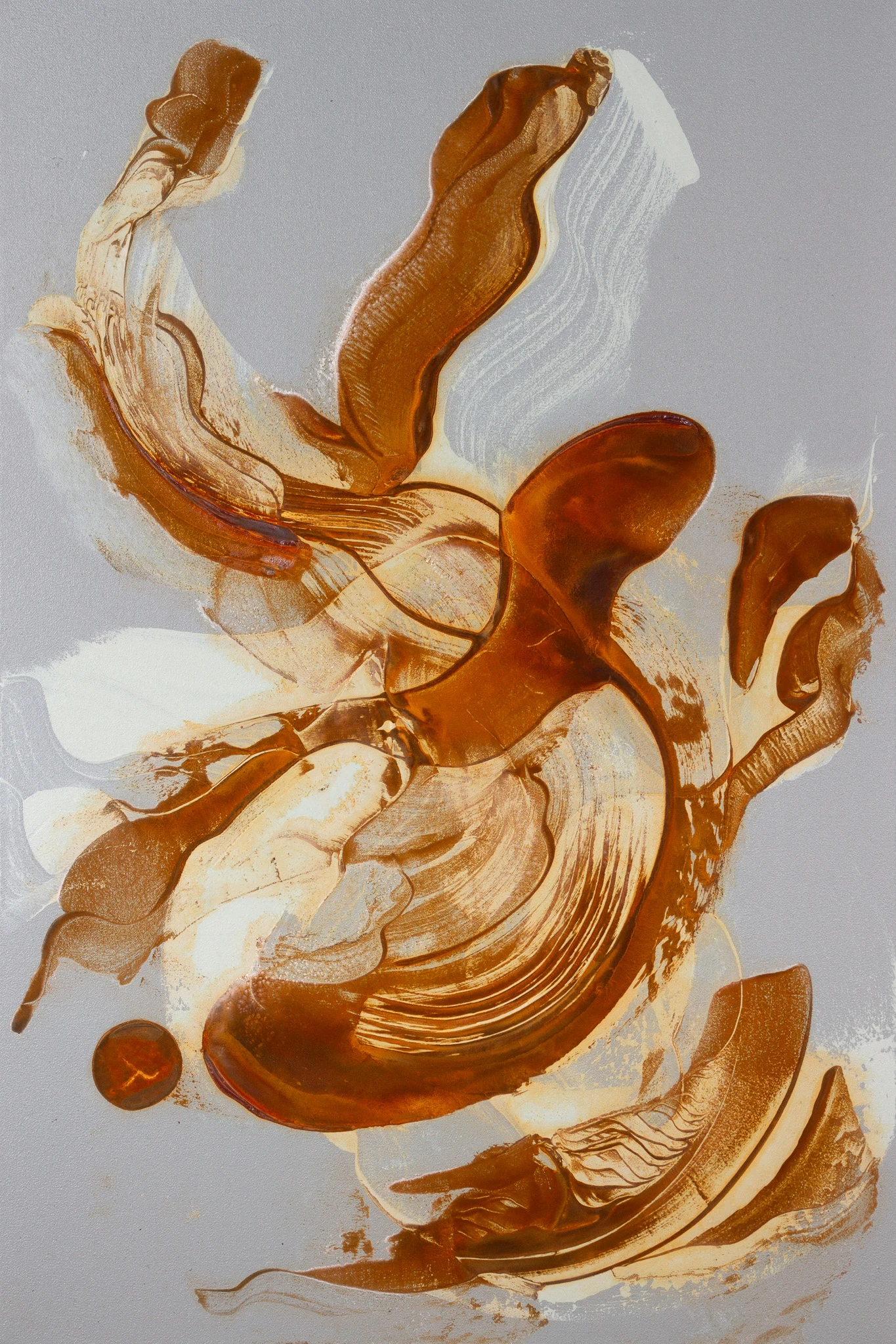 Liquid Forms — Rost auf Leinwand, 50 × 75 cm